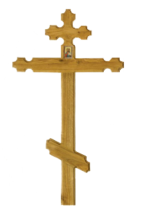 Крест дуб резной