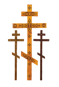 Крест сосна прямой с декором